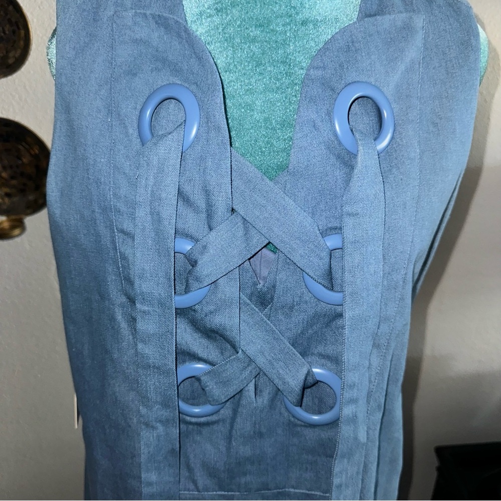 English Factory Blue Mini Dress - Picture 2 of 3